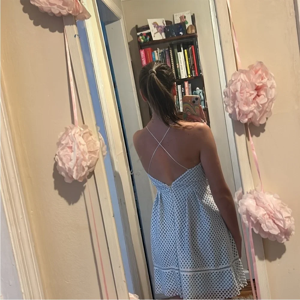 Top Shop blue and white dress - Picture 4 of 7